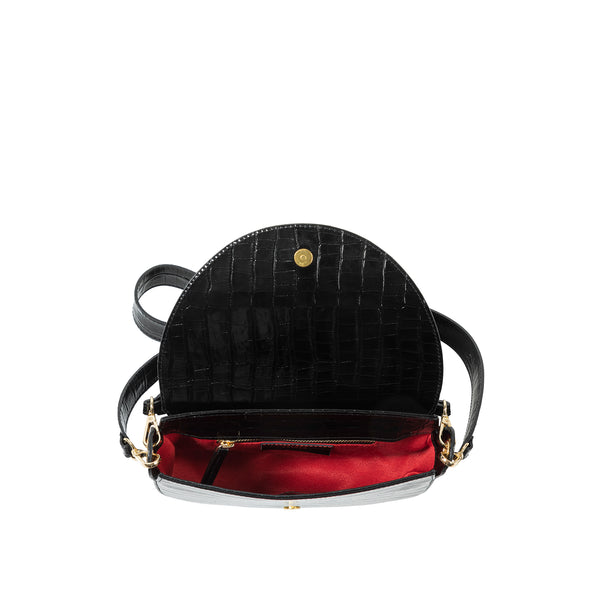 Designer Red Crocodile Pattern Leather Shoulder Bags | Beaded handbag,  Trendy purse, 90s bag